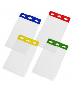 60 x 90mm Portrait Coloured ID Card Holders