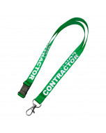 15mm Pre-Printed Contractor Lanyards
