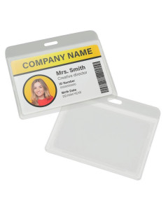 88 x 54mm Landscape Hinged ID Card Holders