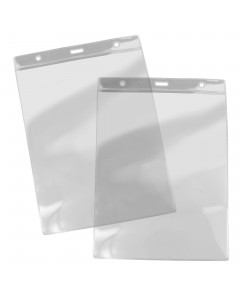 A5 Clear Portrait Soft ID Card Holder