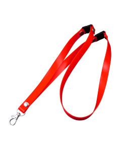 Double Safety Clip Silicone Lanyards