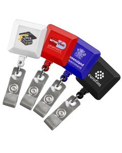 Square Style ID Badge Reels