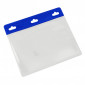 60 x 90mm Landscape Coloured ID Holders - Blue
