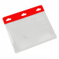 60 x 90mm Landscape Coloured ID Holders - Red