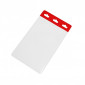 60 x 90mm Portrait Coloured ID Holders - Red