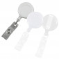 In Stock Badge Reels With Belt Clip - White