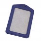 90 x 60mm Portrait PU Leather Holders - Navy